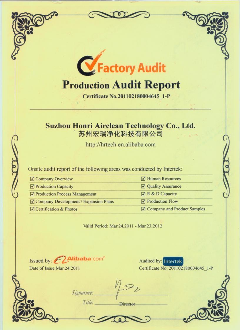 Production Audit Report